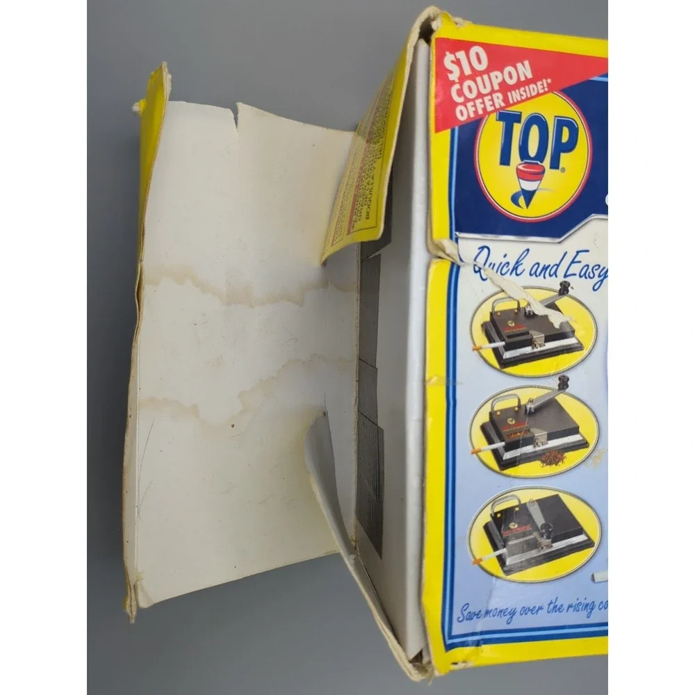 Lot Top-O-Matic Cigarette Machine Parts, Manual, Box, Mat, 600 Tubes; No Machine